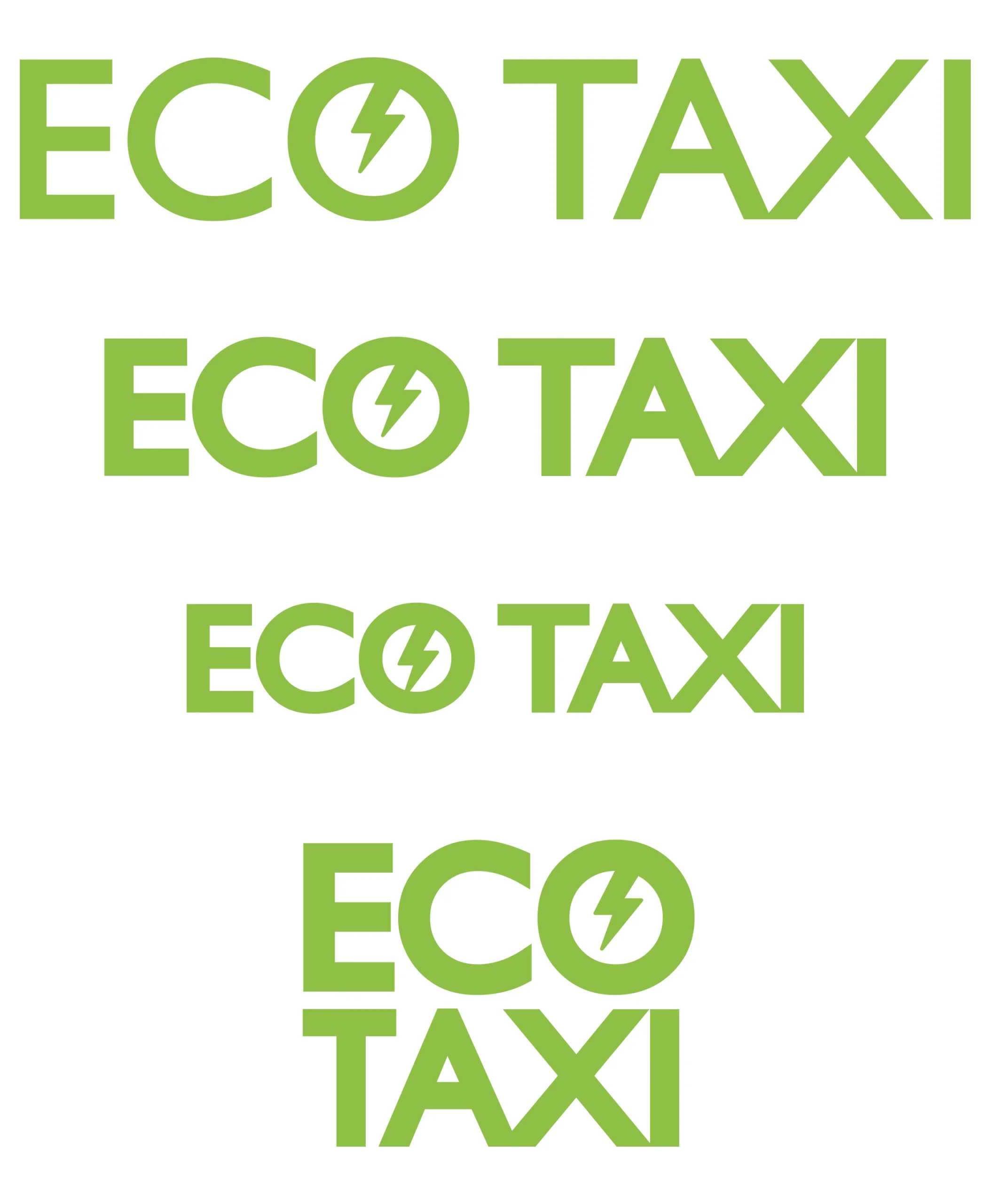 ECO TAXI logo concepts