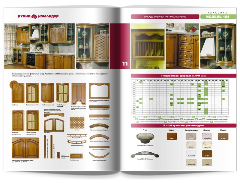 Технический каталог кухонь «Командор»