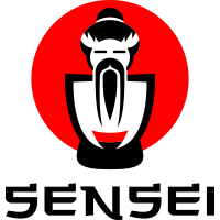 Логотип и айдентика Академии маркетинга «Сенсей»