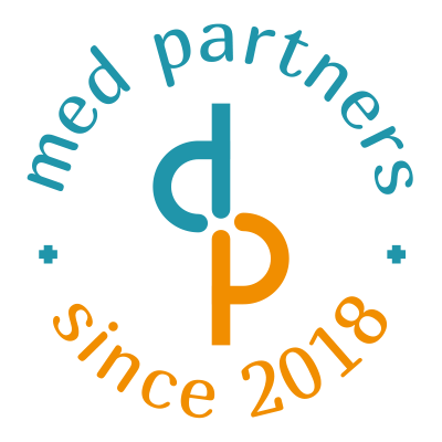 Логотип и айдентика MedPartners для соцсетей