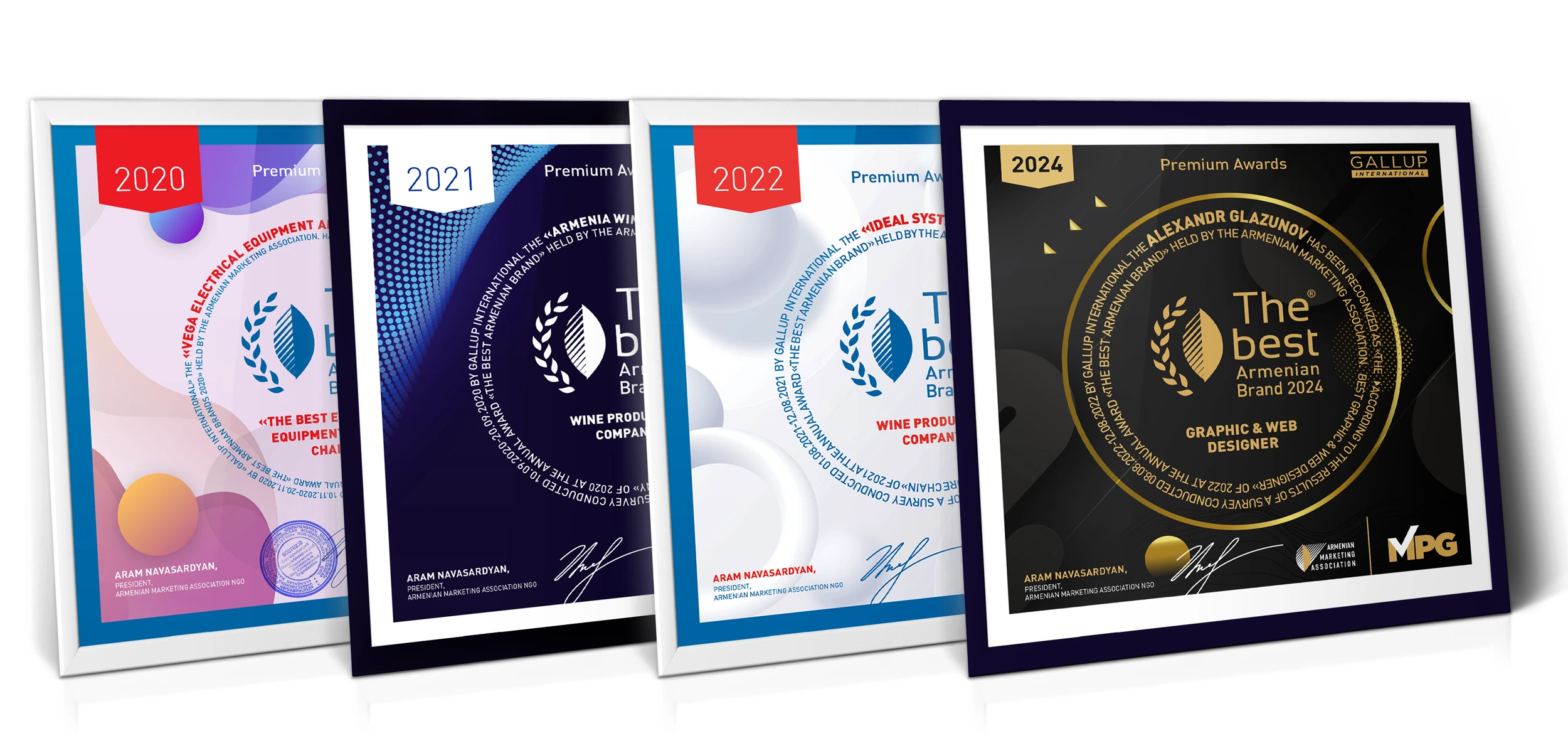 Диплом для церемонии The Best Armenian Brand–2024