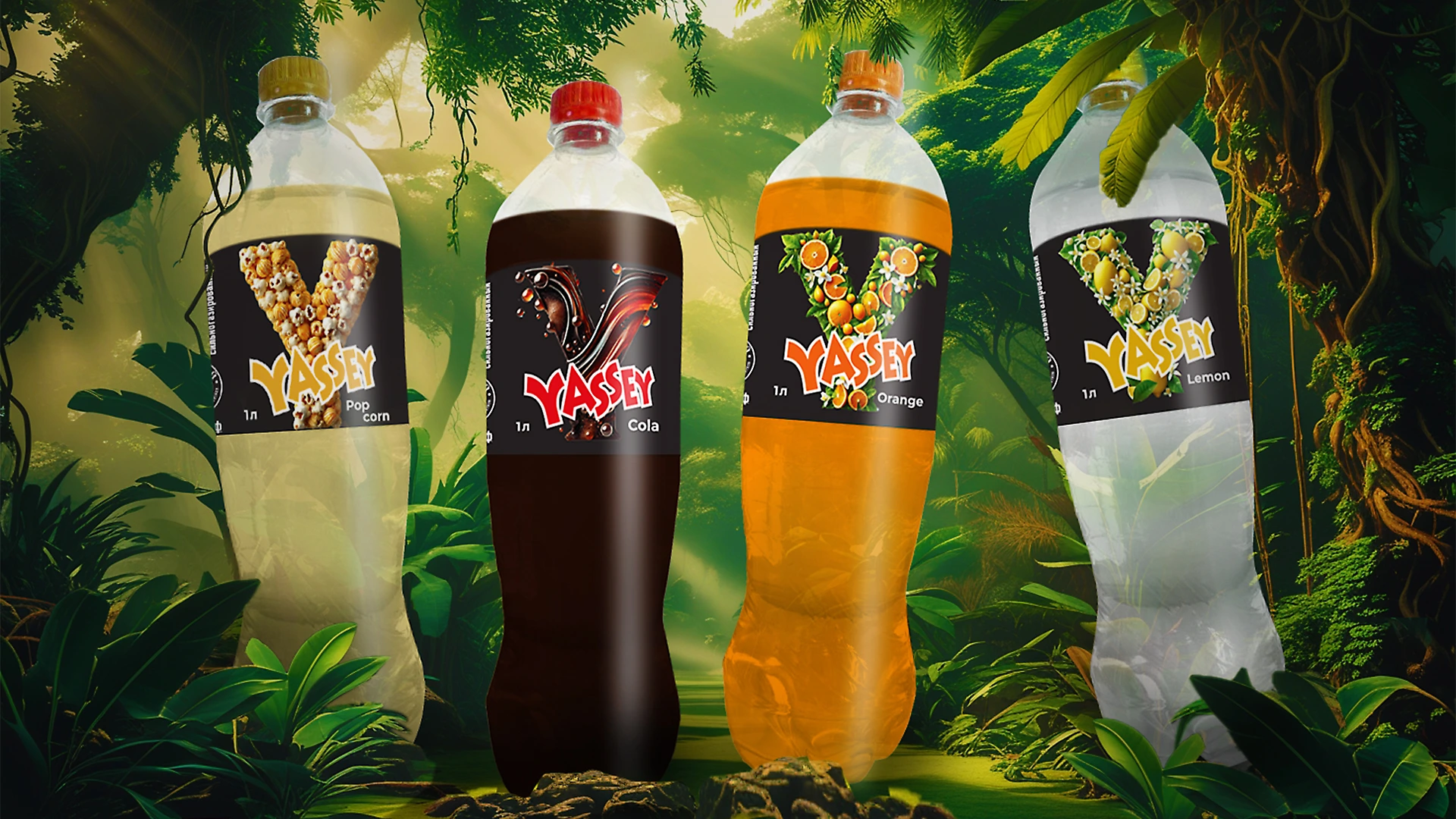 Ребрендинг этикеток красноярского завода пива и безалкогольных напитков «Яссей»