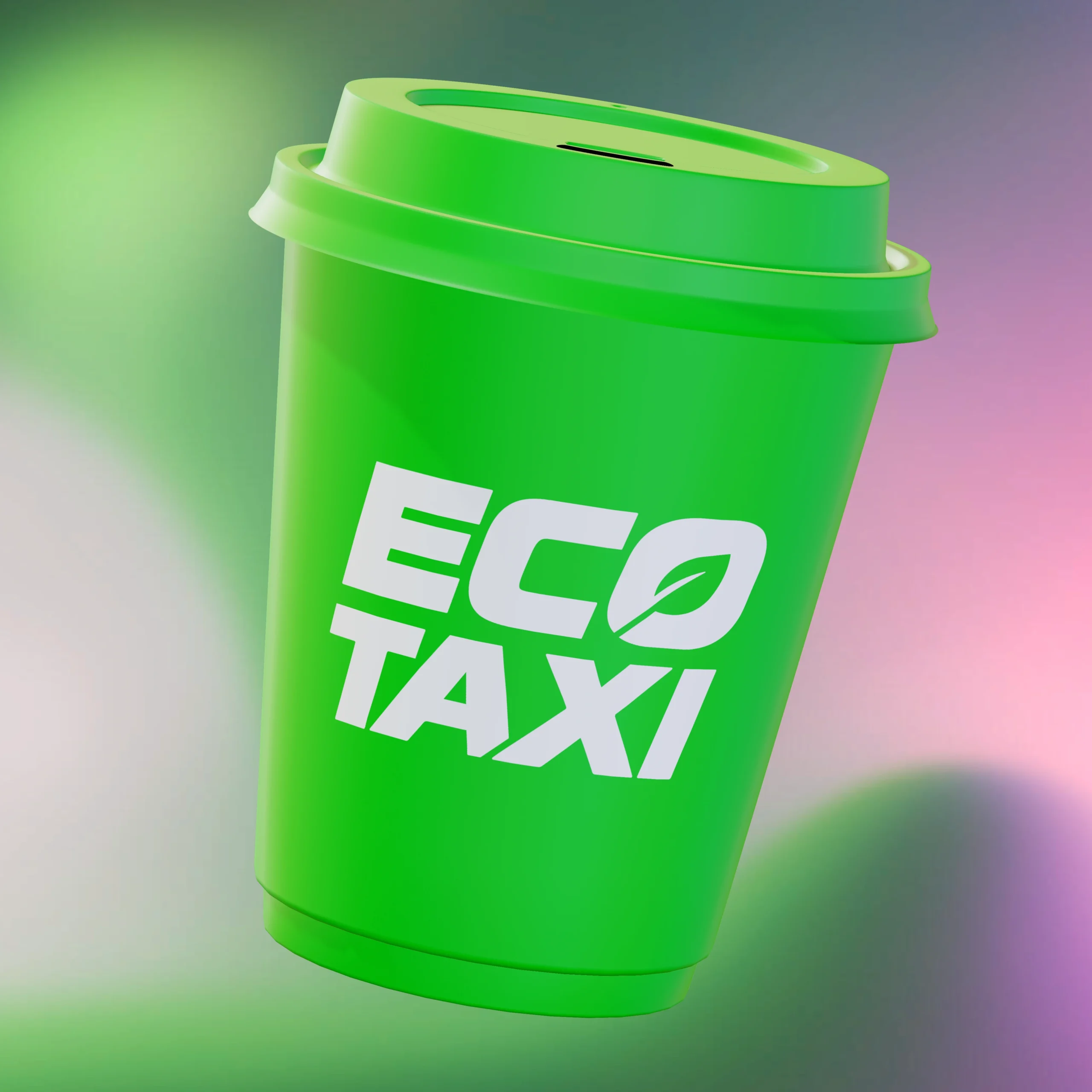 Работа над логотипом ECO TAXI